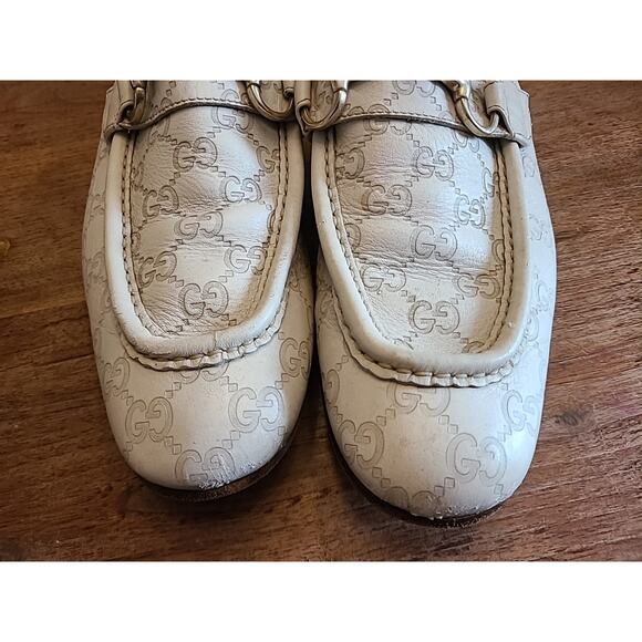 GUCCI TOM FORD GG MEN\'S SUPER RARE FIND WHITE LOAFERS SHOE SIZE 9.5 main image 15